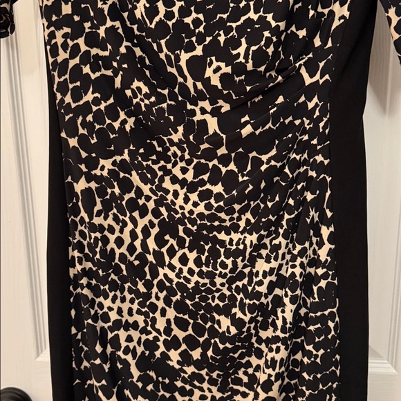 Ralph Lauren Black and Tan Midi Dress - Picture 3 of 8